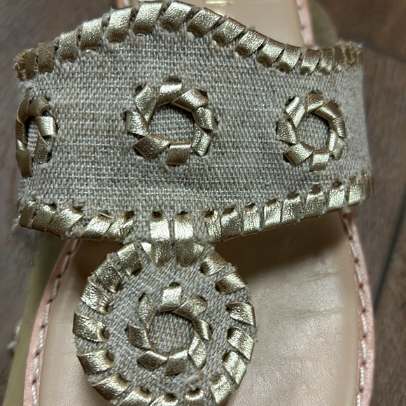 Fabric and gold accent jack Roger’s - Picture 6 of 6